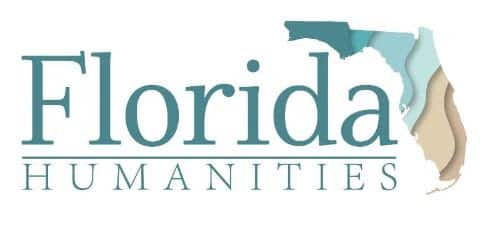 The Florida Humanities logo in shades of teal, green, and tan with an illustrated outline of Florida.