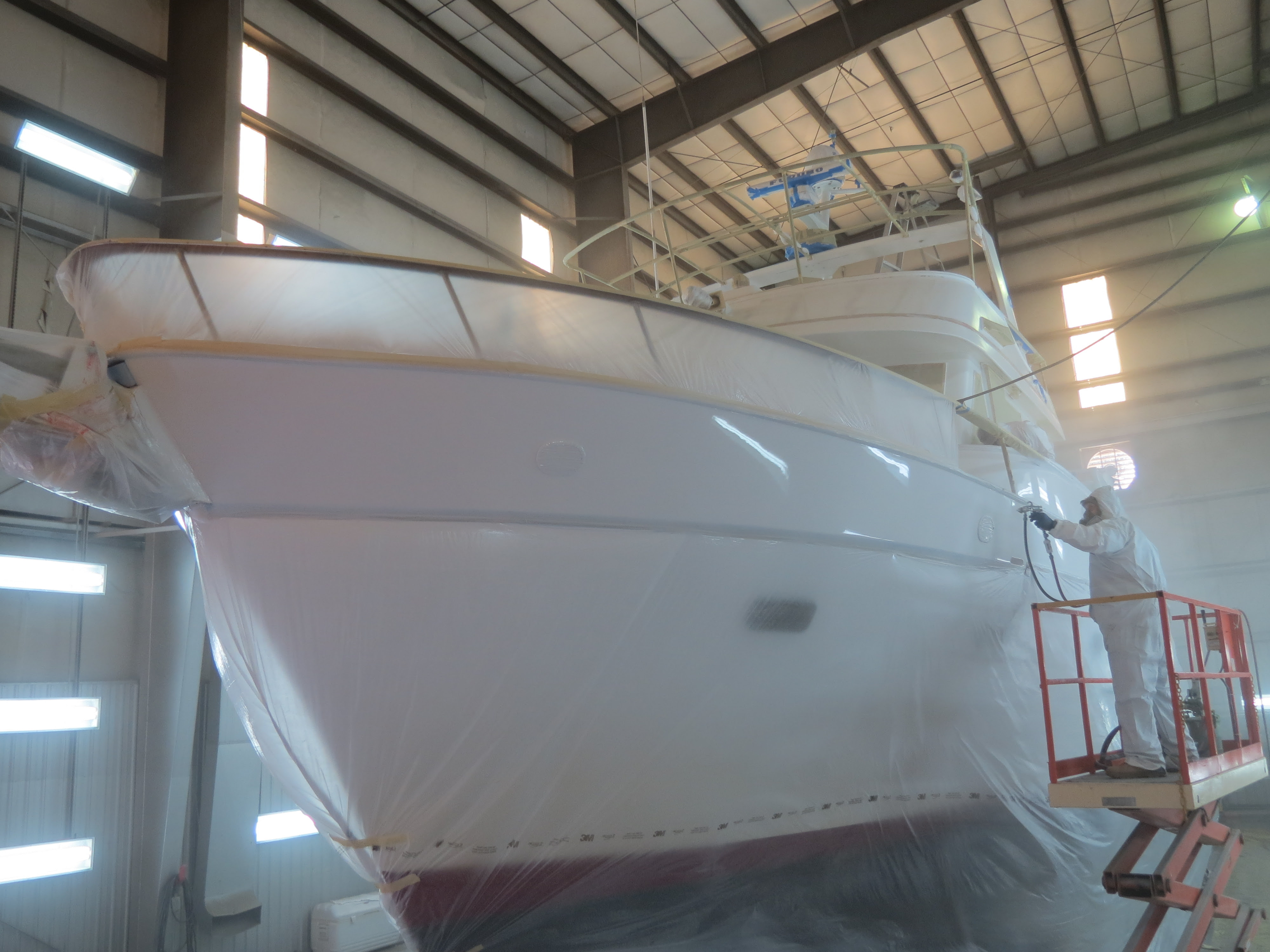 AYB covered storage shed with boats